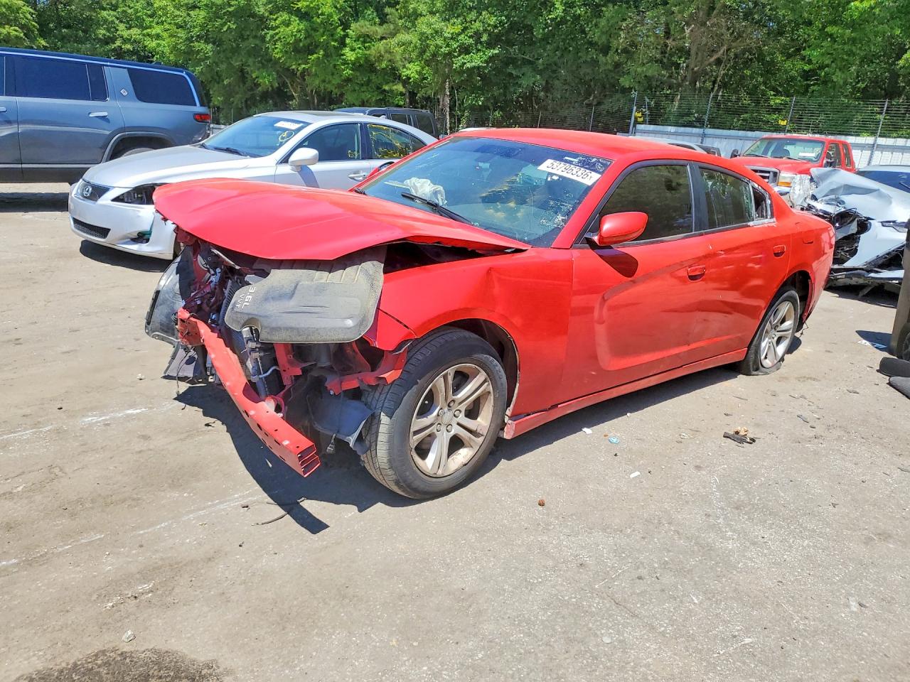 2021 Dodge Charger SXT, VIN 2C3CDXBG4MH608484 — Front end