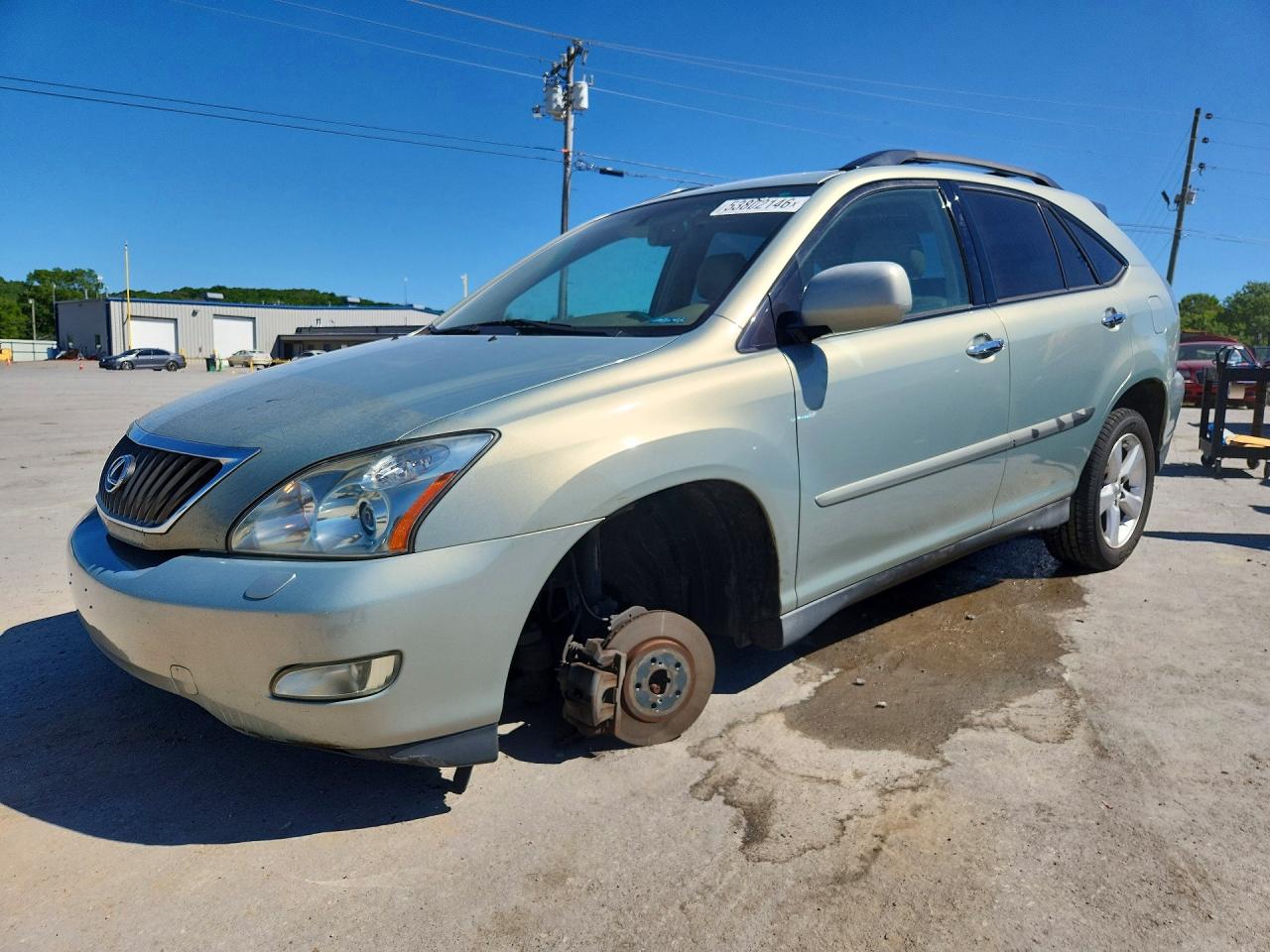 2008 Lexus RX 350, VIN 2T2HK31U58C094826 — Stripped