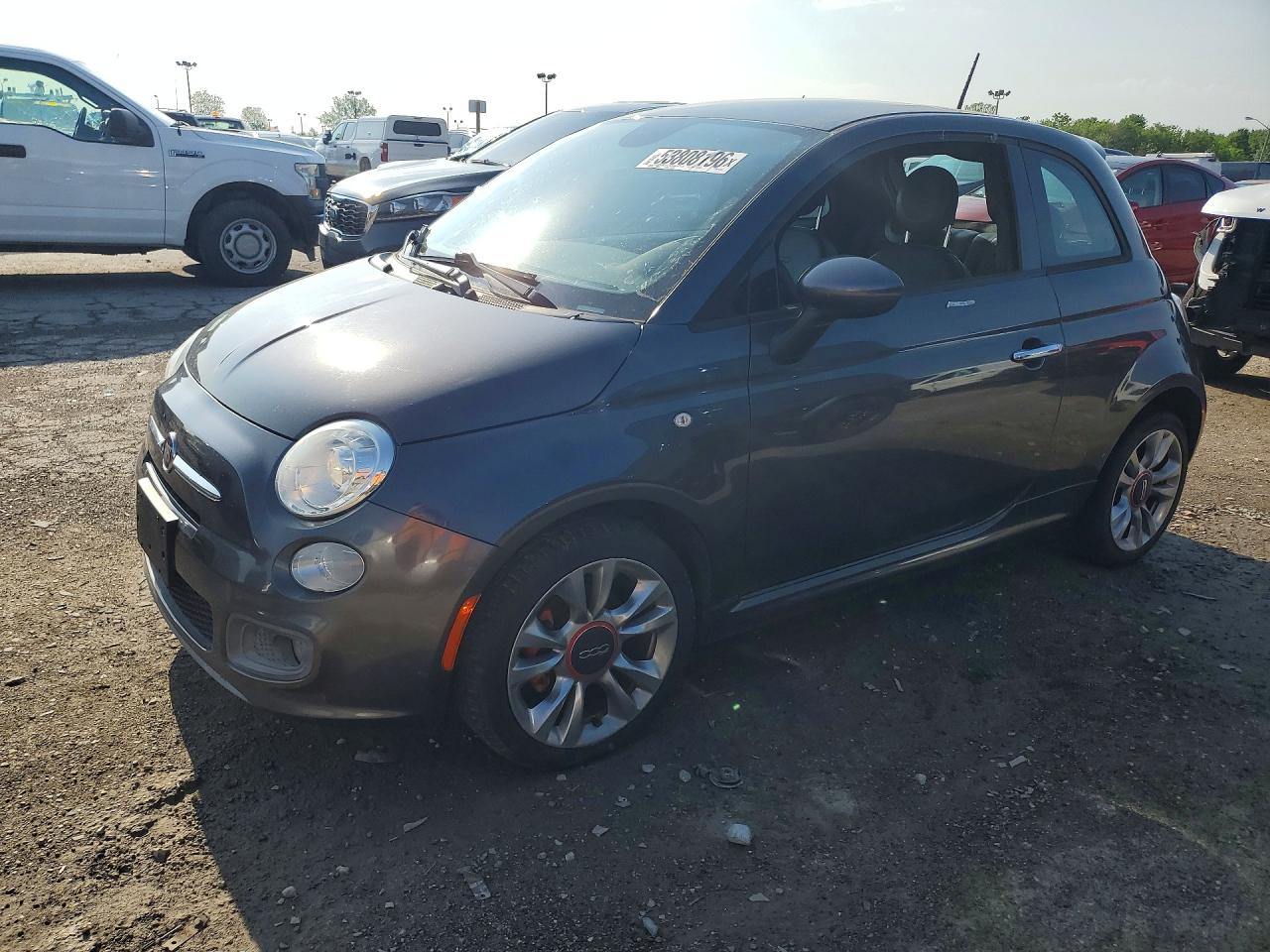 2015 FIAT 500 Sport, VIN 3C3CFFBR3FT690322 — Normal wear