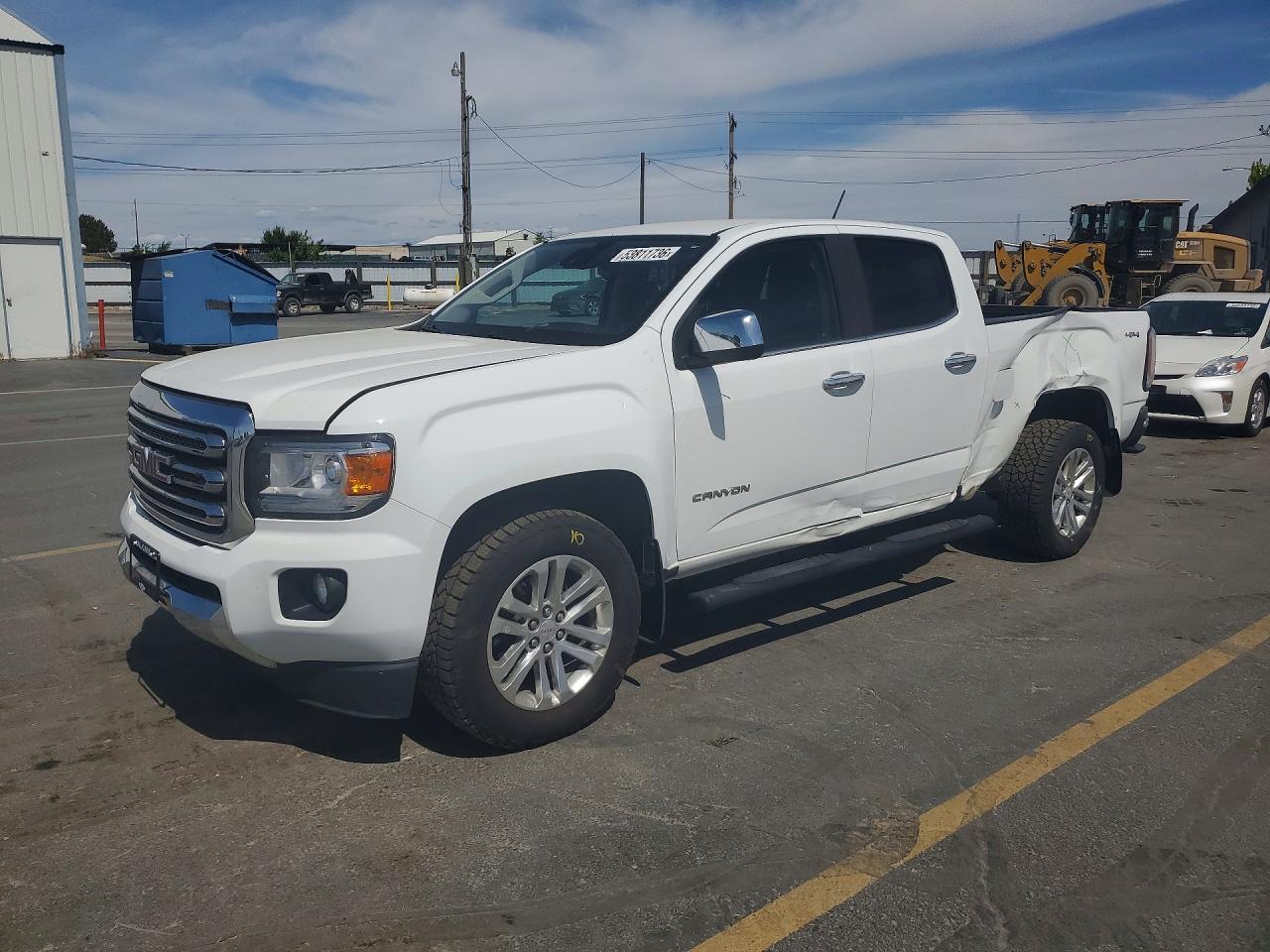 2018 GMC Canyon 4WD SLT, VIN 1GTG6DEN3J1207857 — Rear end
