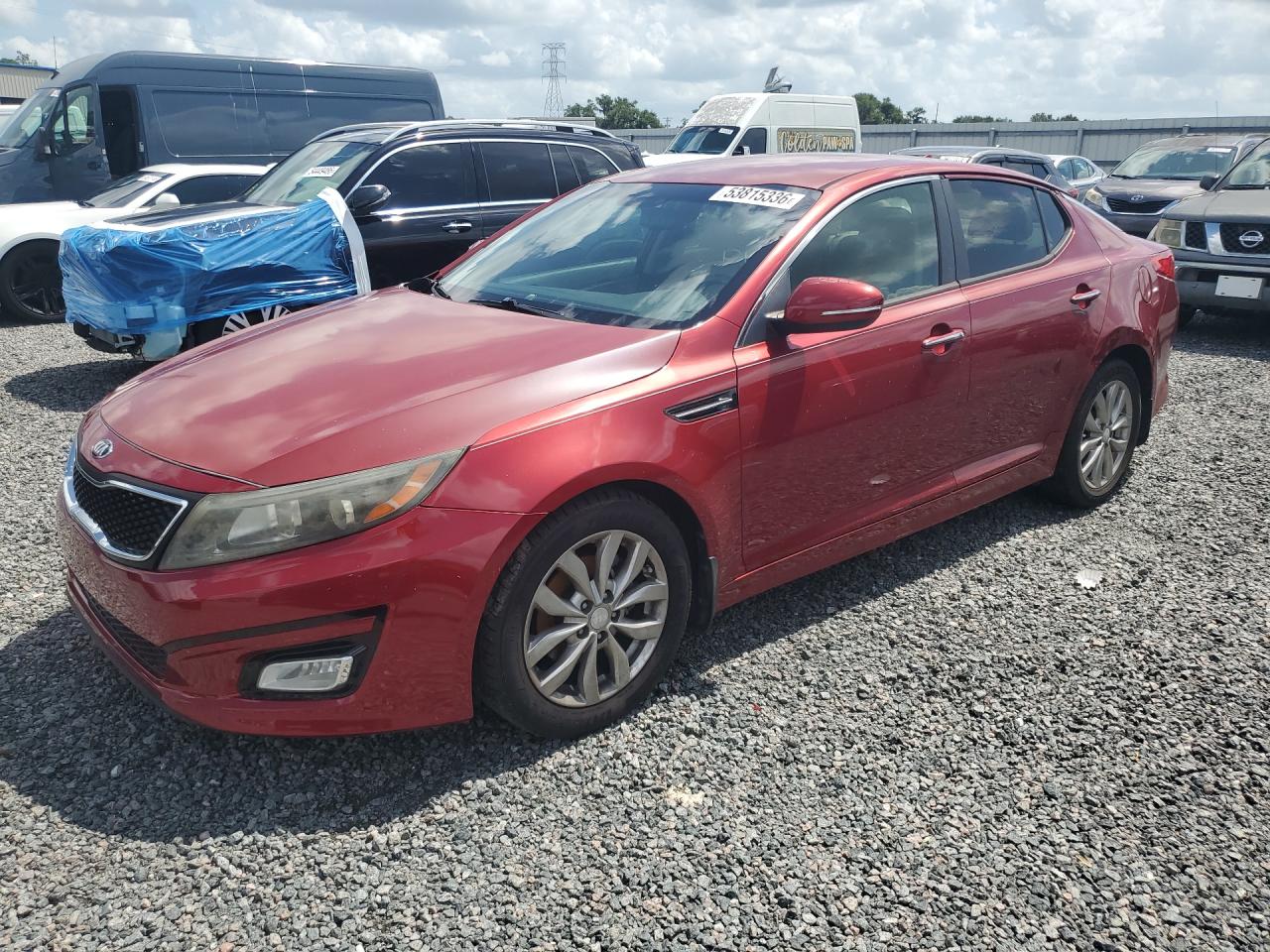 2015 Kia Optima EX, VIN 5XXGN4A79FG470456 — Front end