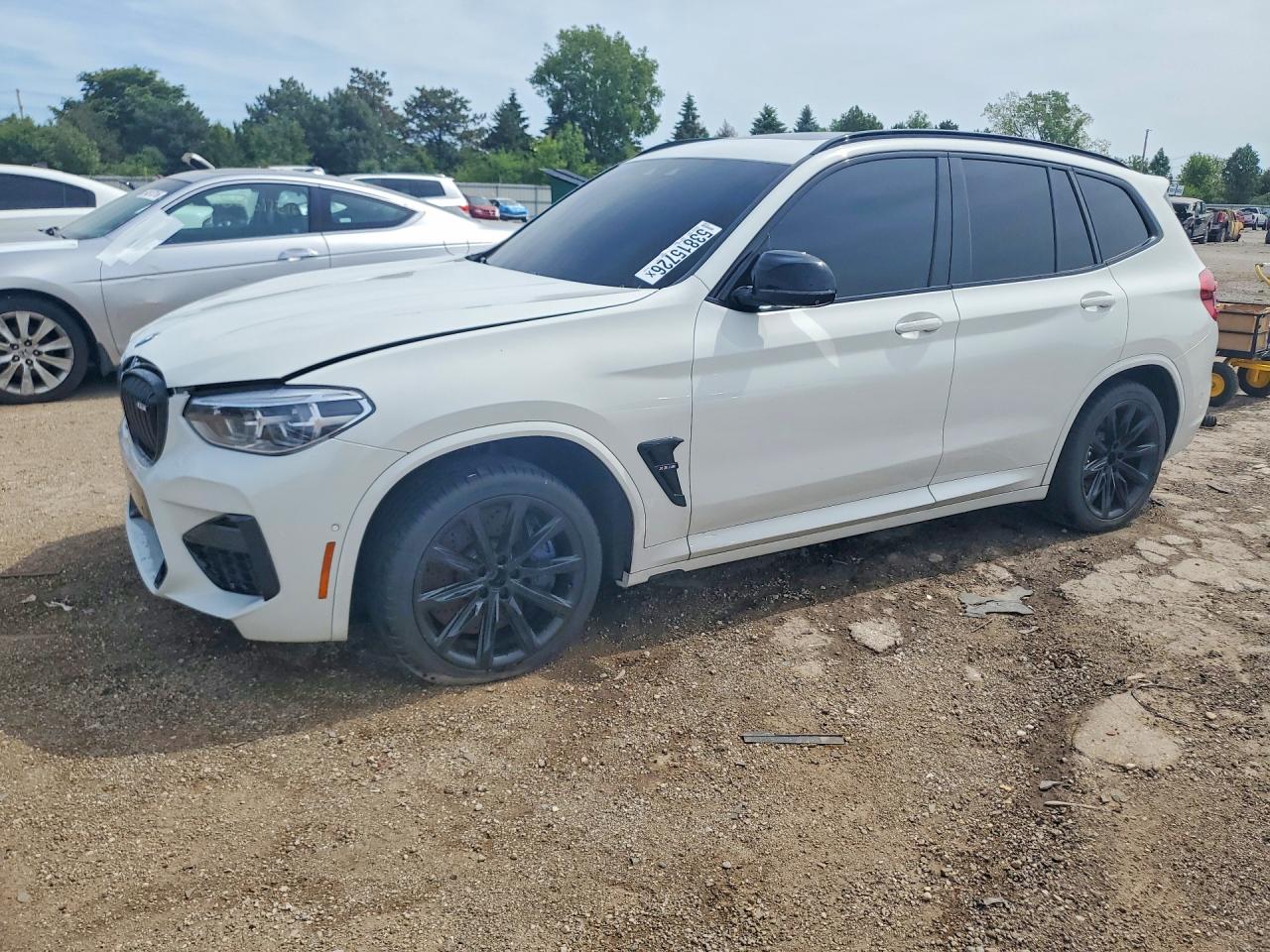 2020 BMW X3 M, VIN 5YMTS0C02L9B37812 — Engine fire