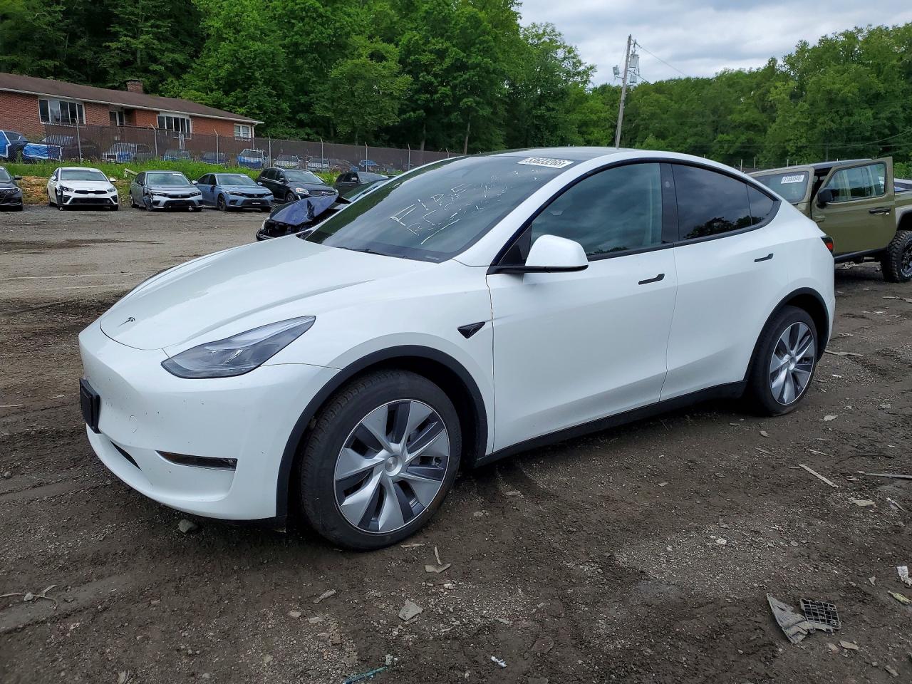 2024 Tesla Model Y Long Range, VIN 7SAYGDEE3RF083936 — Burn