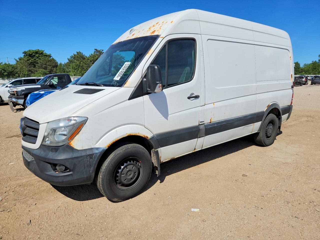 2014 Mercedes-Benz Sprinter Cargo, VIN WD3PE7DC7E5860978 — Water / flood
