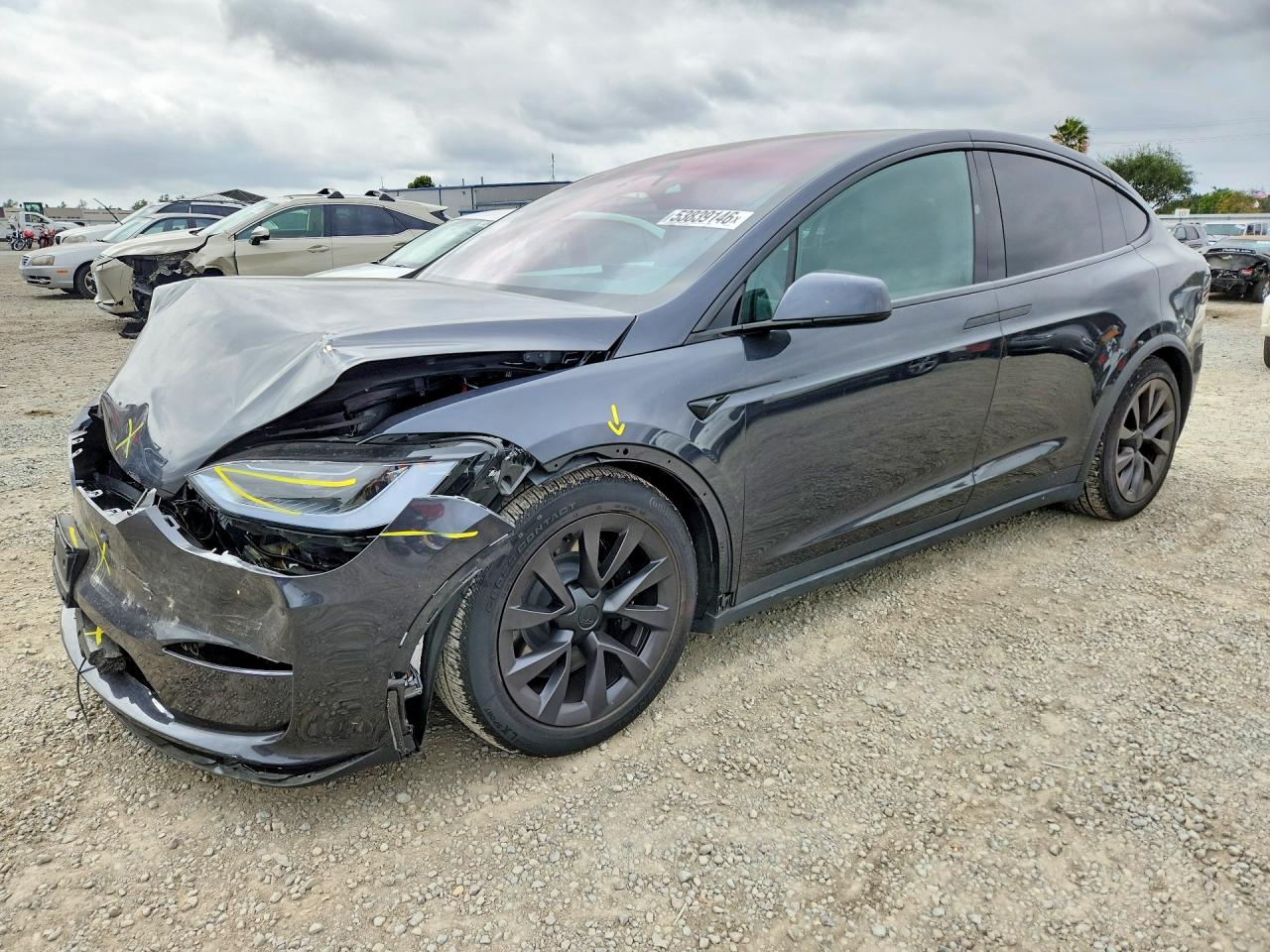 2025 Tesla Model X, VIN 7SAXCDE52SF468756 — Front end