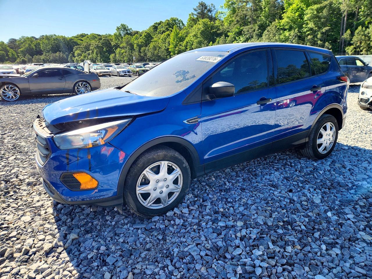 2018 Ford Escape S, VIN 1FMCU0F73JUA47793 — Front end