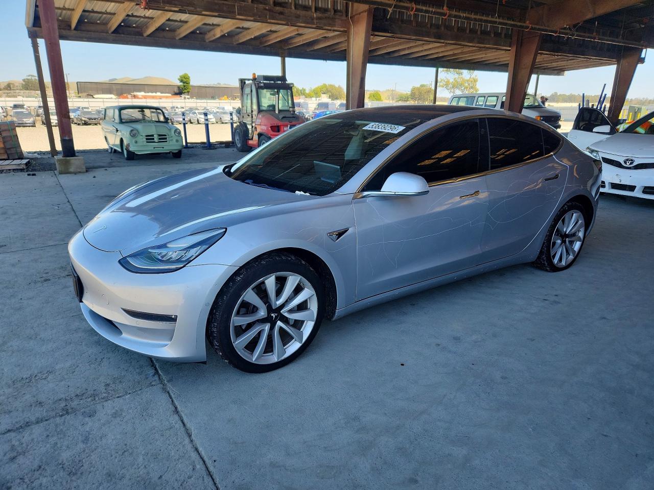 2018 Tesla Model 3 Long Range Battery, VIN 5YJ3E1EA3JF046754 — Vandalism