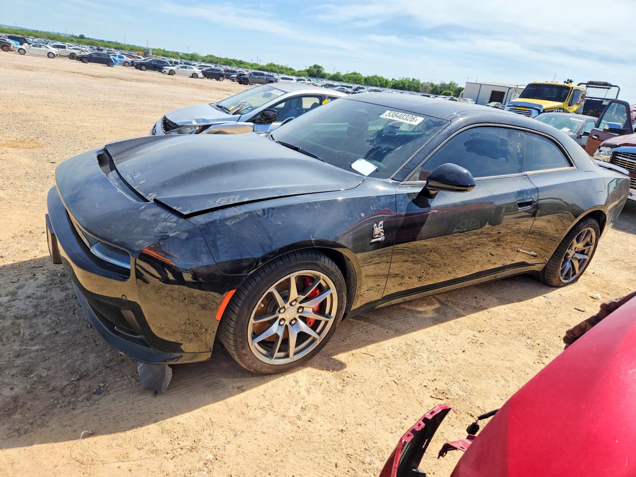 2025 Dodge Charger Scat Pack, VIN 2C3CDBDK3SR547477 — Engine fire