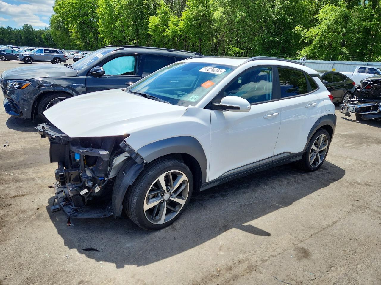 2021 Hyundai Kona Ultimate, VIN KM8K5CA58MU737818 — Front end
