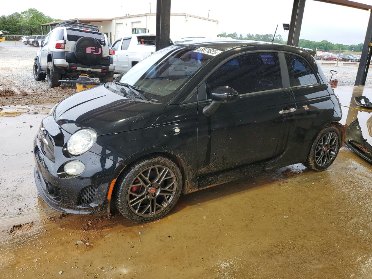 2017 FIAT 500 Abarth, VIN 3C3CFFFHXHT567864 — Rear end