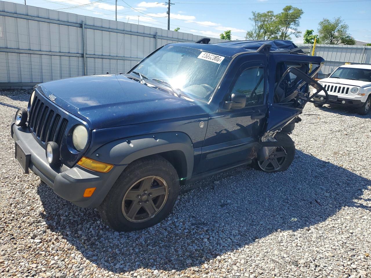 2006 Jeep Liberty Renegade, VIN 1J4GL38K66W288636 — Rear end