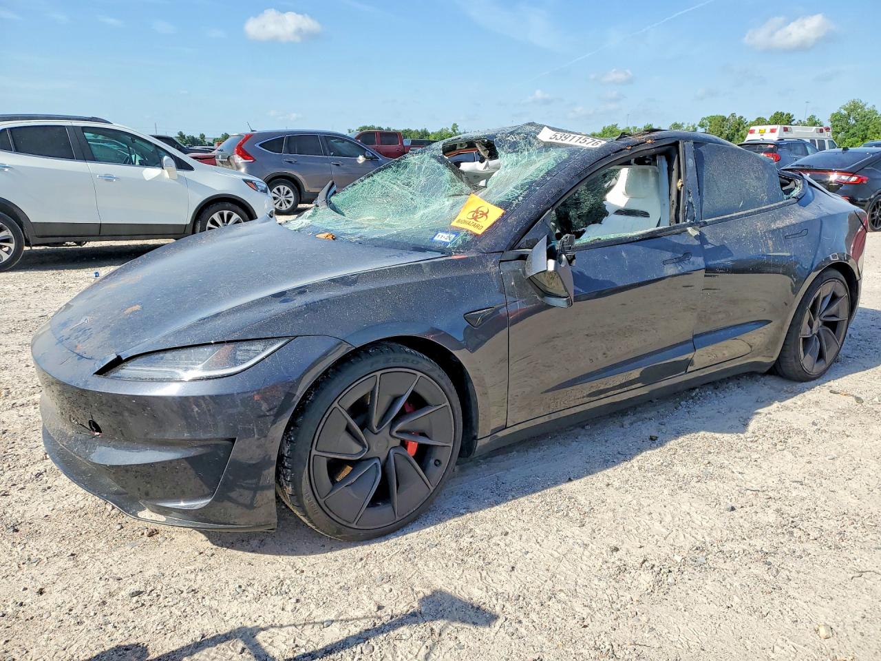 2024 Tesla Model 3 Performance, VIN 5YJ3E1ET5RF903749 — Roof