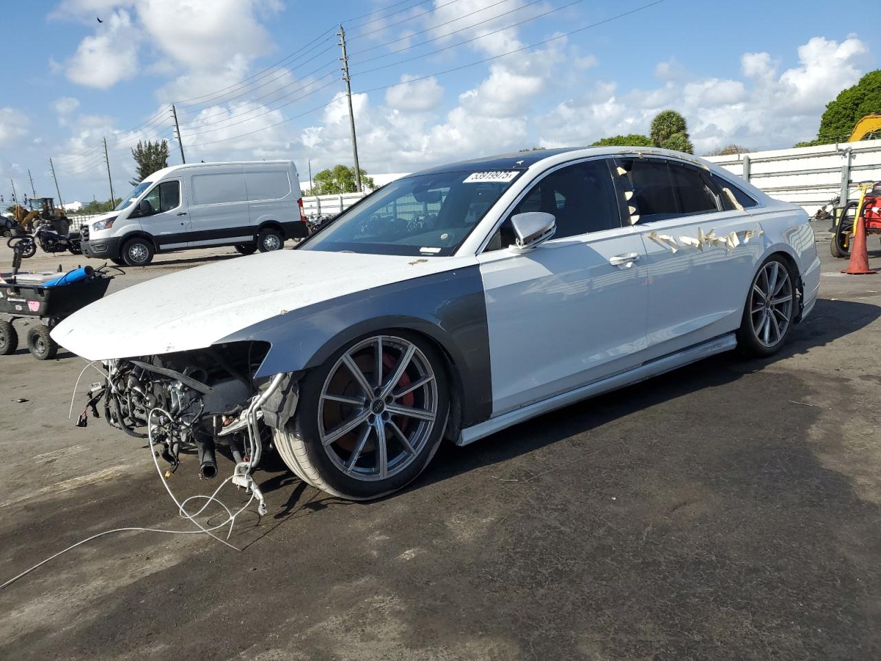 2023 Audi S8, VIN WAULSAF80PN003209 — Auction photo