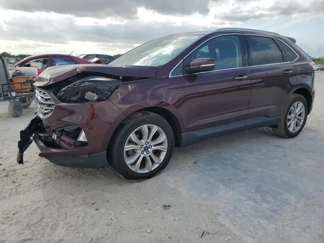 2019 Ford Edge Titanium, VIN 2FMPK3K90KBC15770 — Auction photo