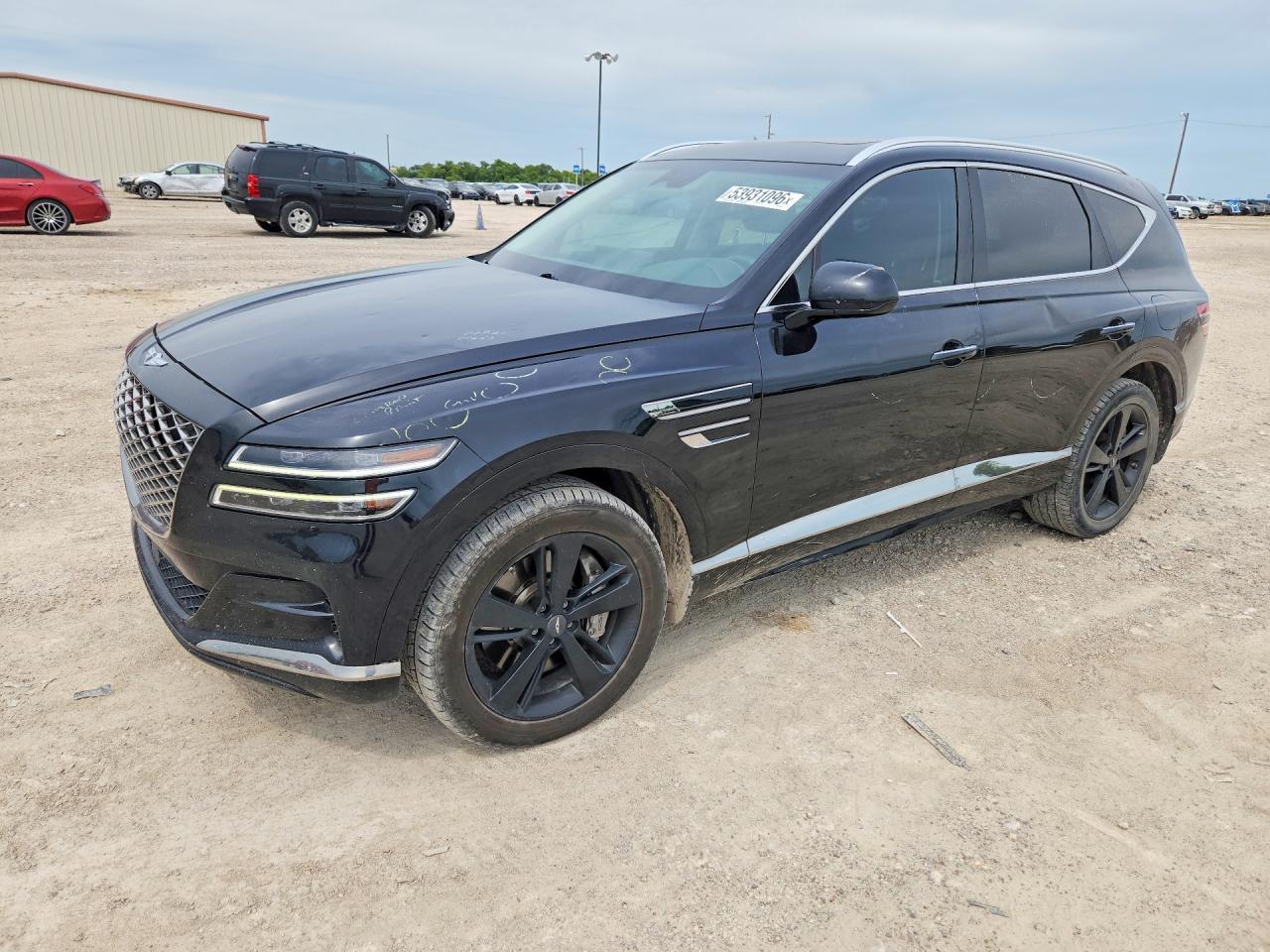 2021 Genesis GV80, VIN KMUHCESC8MU061008 — Hail