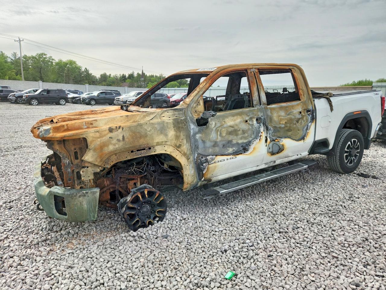 2020 GMC Sierra 2500HD SLE, VIN 1GT19MEY7LF288830 — Burn