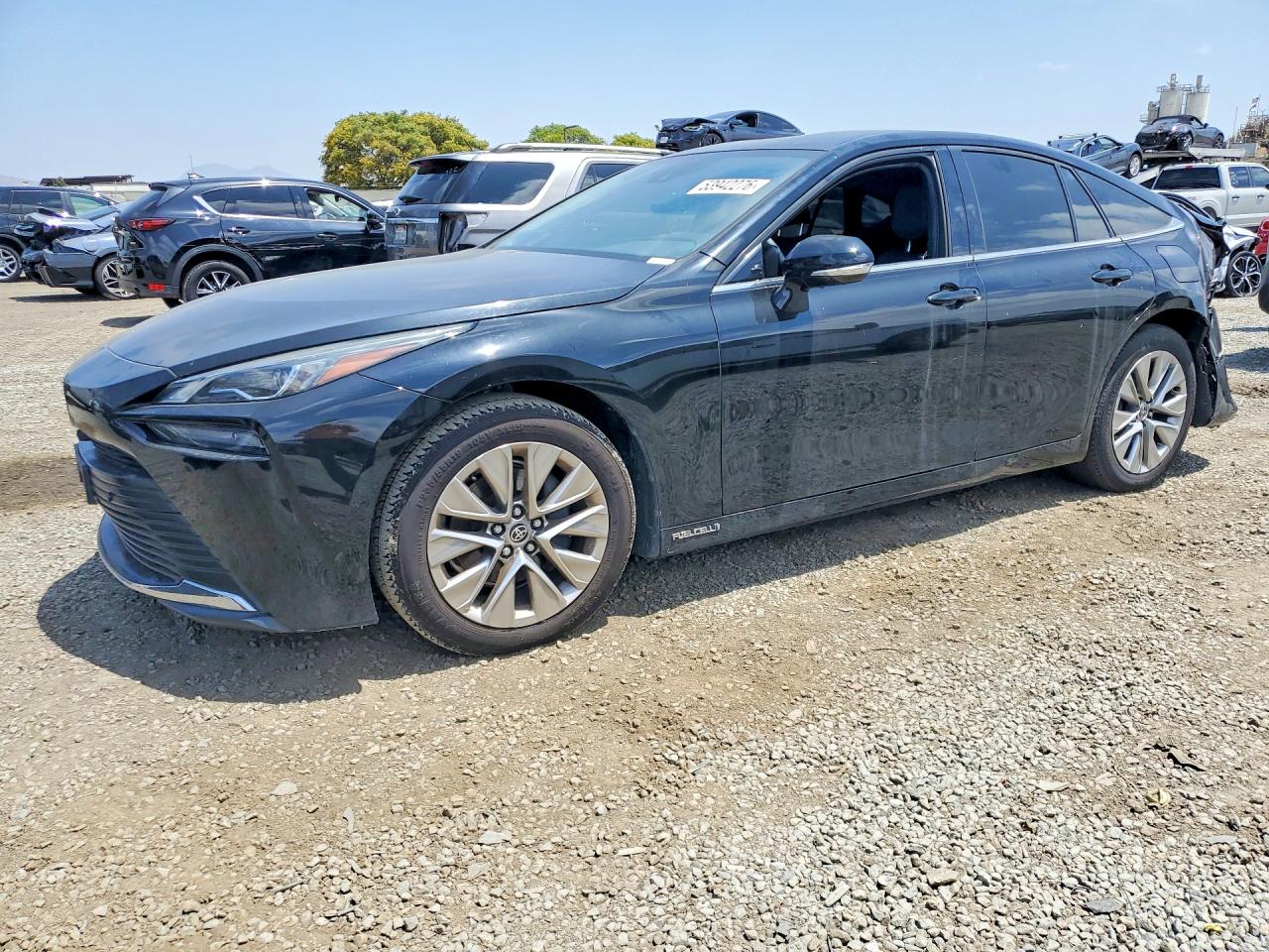 2021 Toyota Mirai XLE, VIN JTDAAAAA2MA002332 — Зад