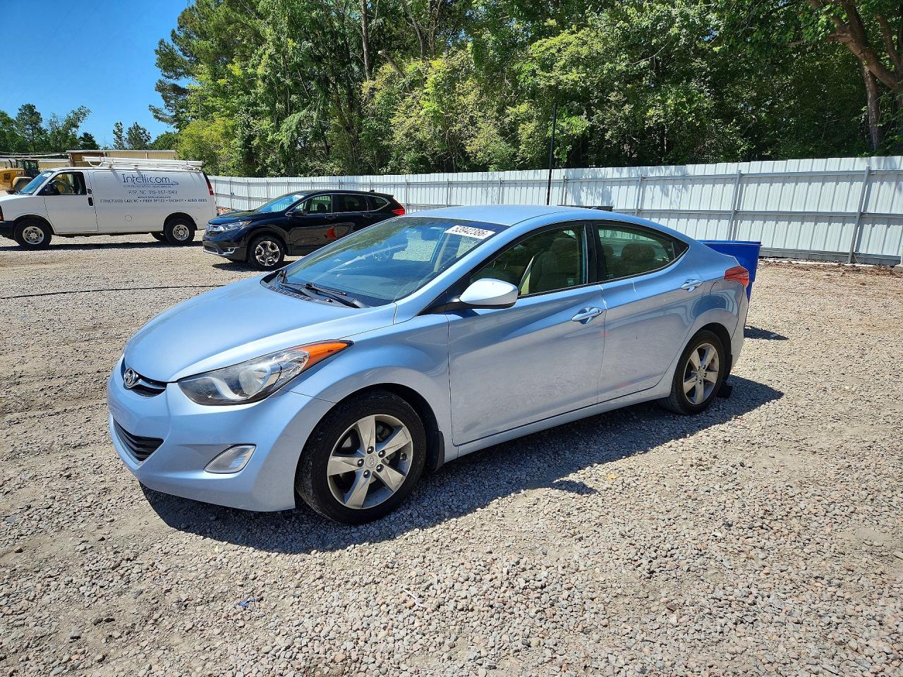2012 Hyundai Elantra Limited, VIN KMHDH4AE8CU425034 — Rear end