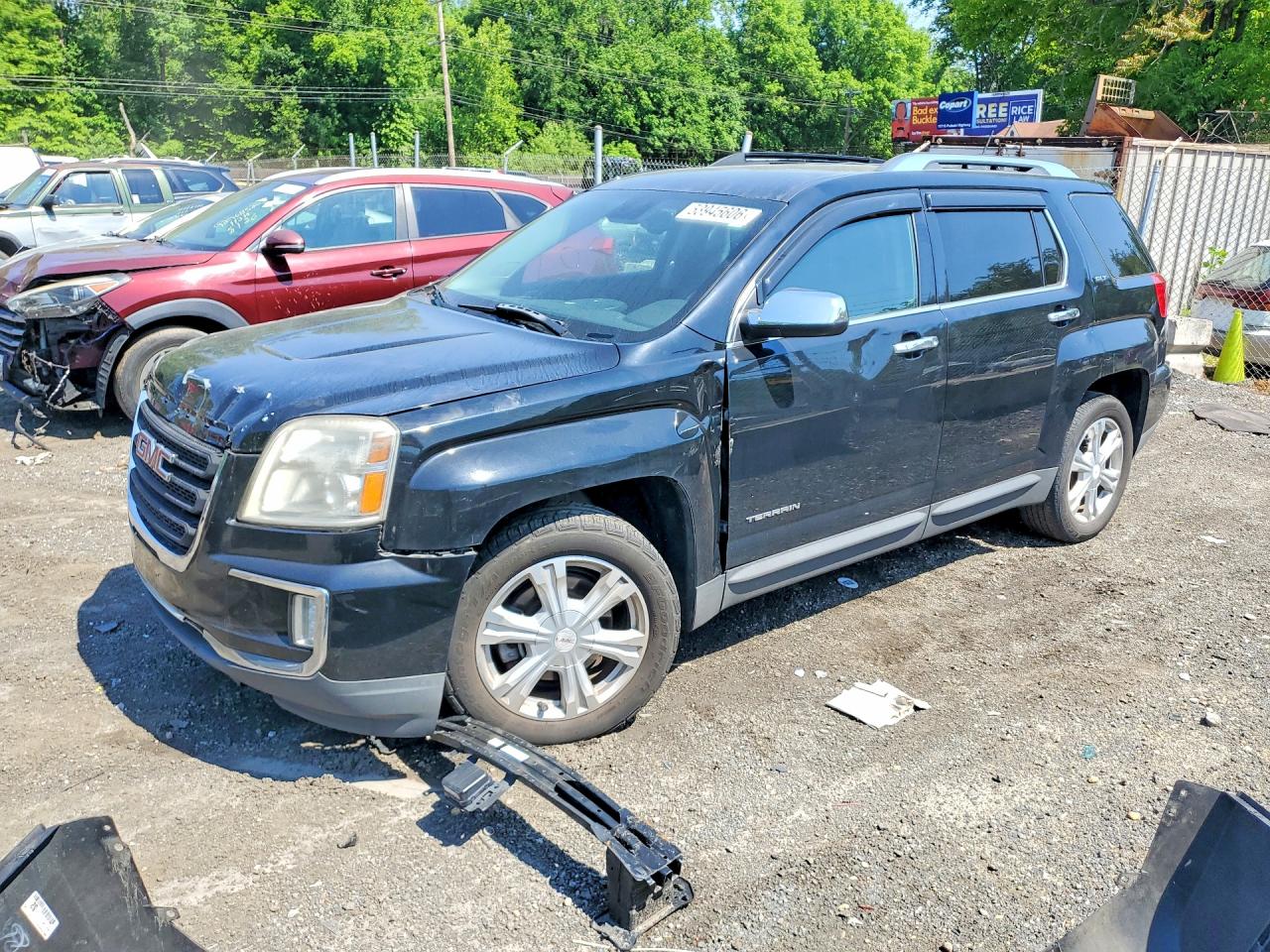 2016 GMC Terrain SLT, VIN 2GKFLUE30G6172210 — Front end