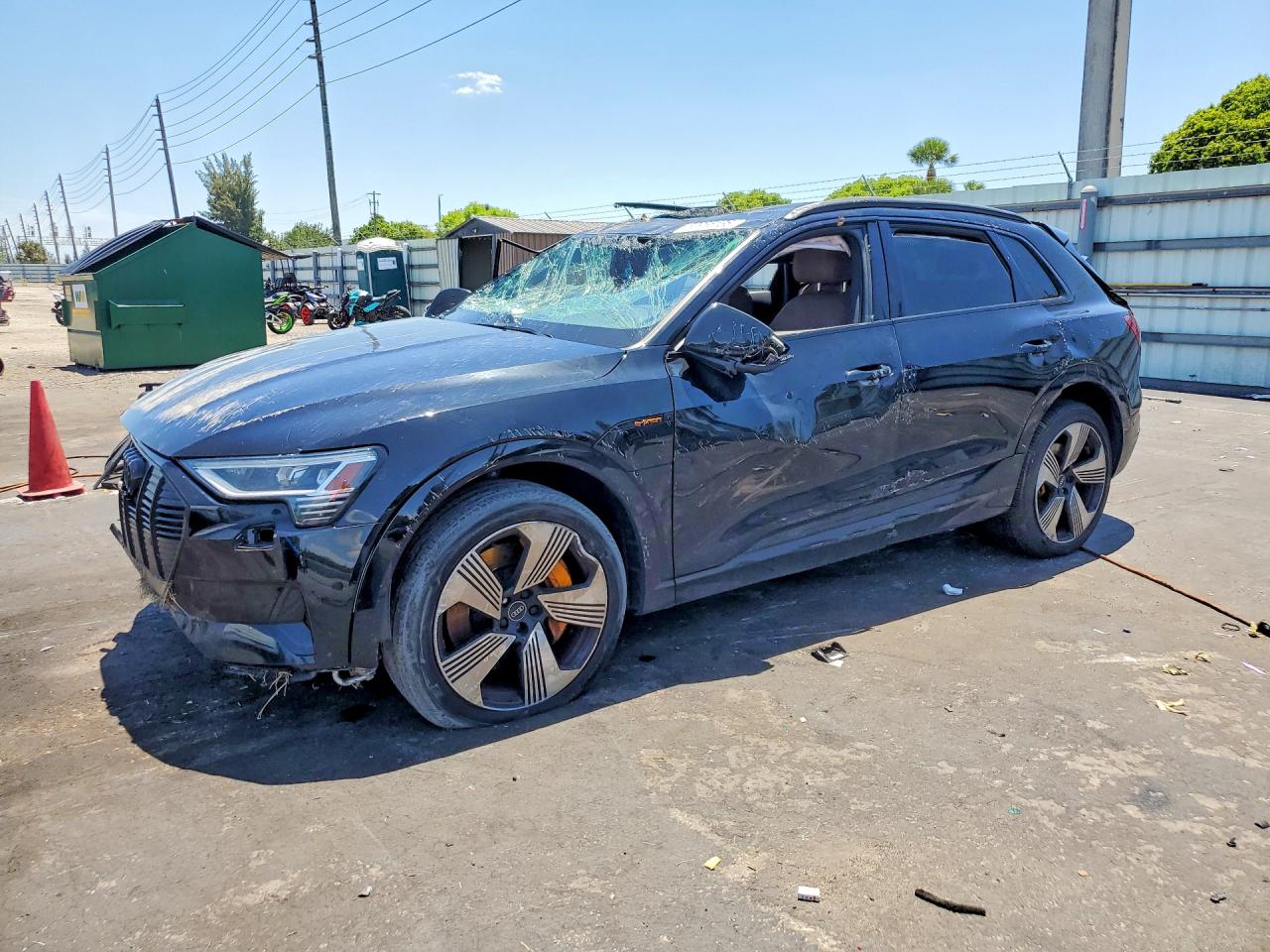 2022 Audi e-tron Premium Plus, VIN WA1LAAGE4NB008349 — Rollover