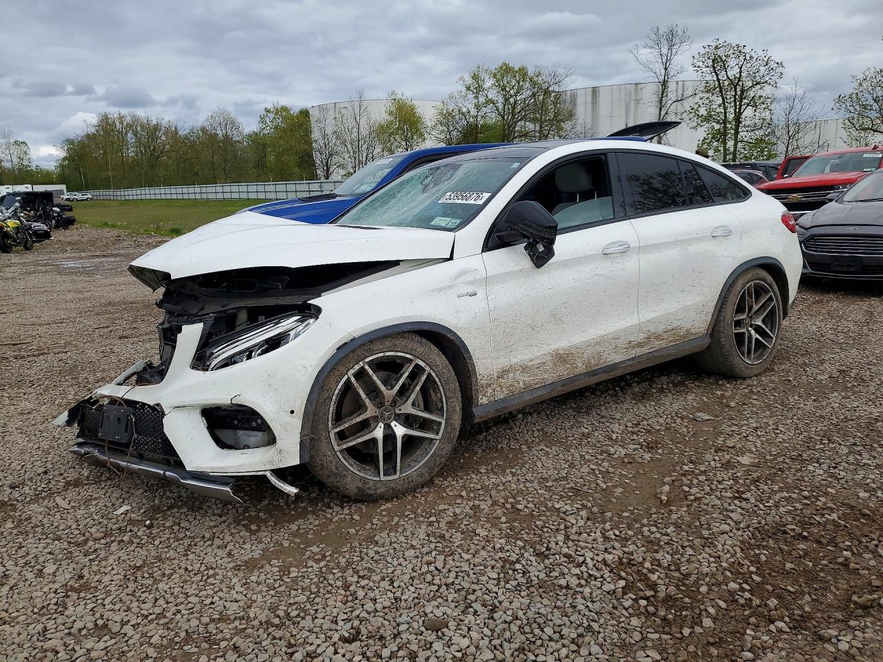 2017 Mercedes-Benz GLE 43 AMG, VIN 4JGED6EB2HA078370 — Front end