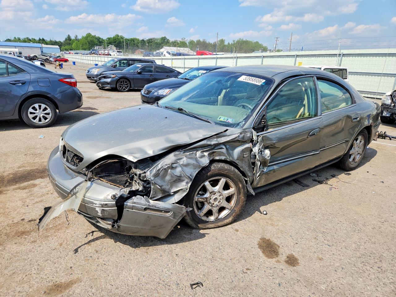 2002 Mercury Sable LS Premium, VIN 1MEFM55SX2G619543 — Front end