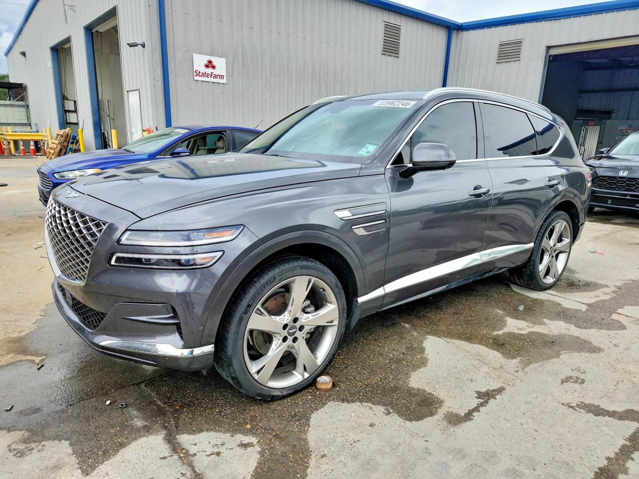 2021 Genesis GV80, VIN KMUHBDSB2MU066970 — Water / flood