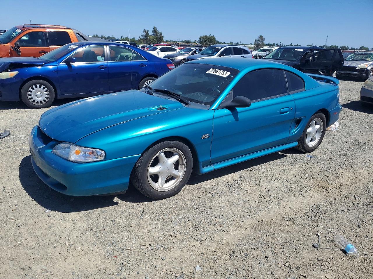1995 Ford Mustang GT, VIN 1FALP42T1SF186967 — Front end