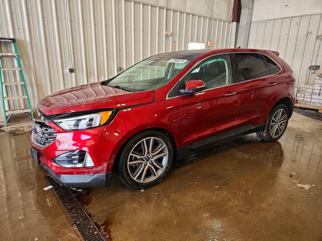 2019 Ford Edge Titanium, VIN 2FMPK4K90KBC33269 — Front end