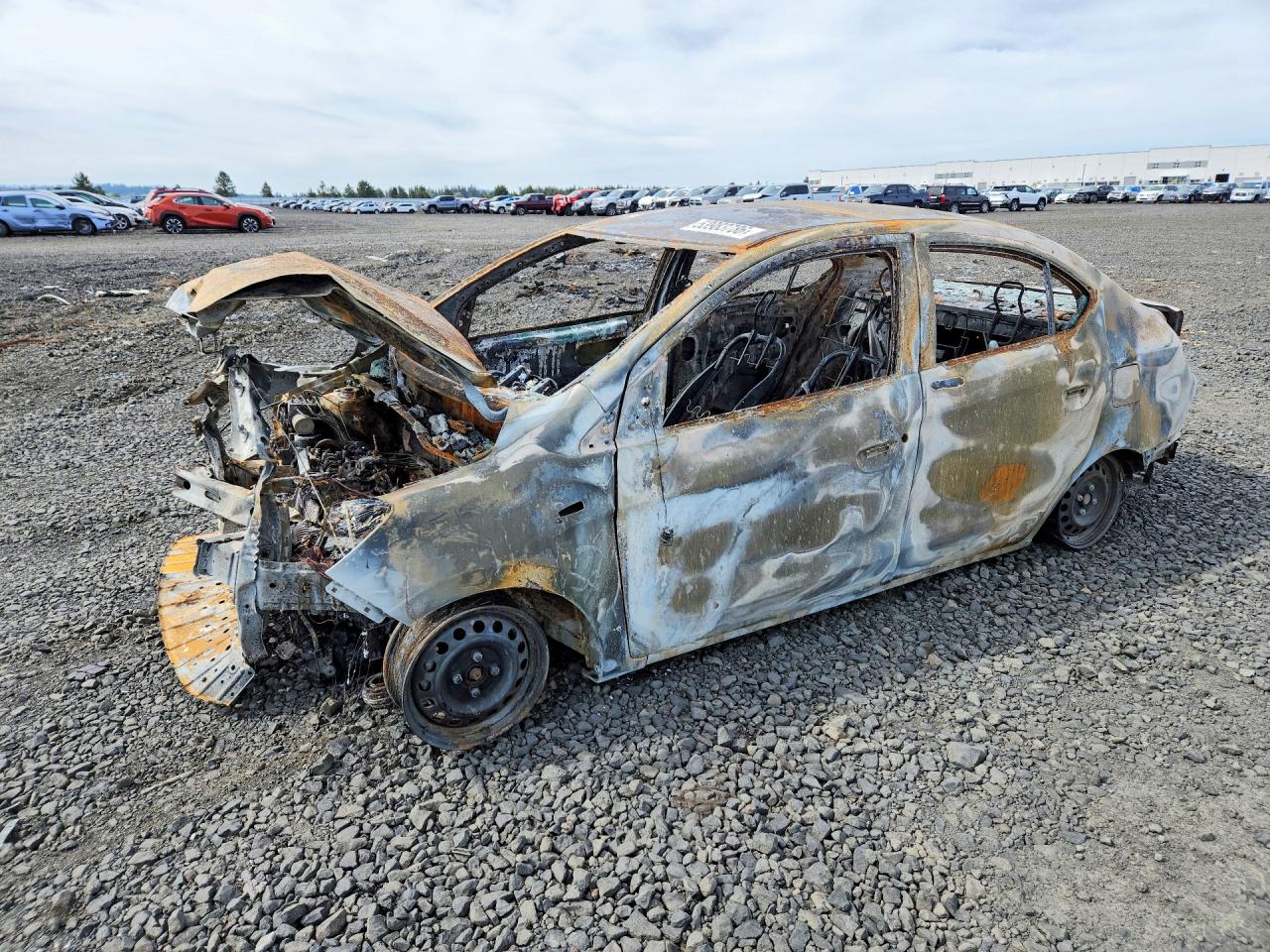 2022 Mitsubishi Mirage ES, VIN ML32FUFJ0NHF09311 — Burn