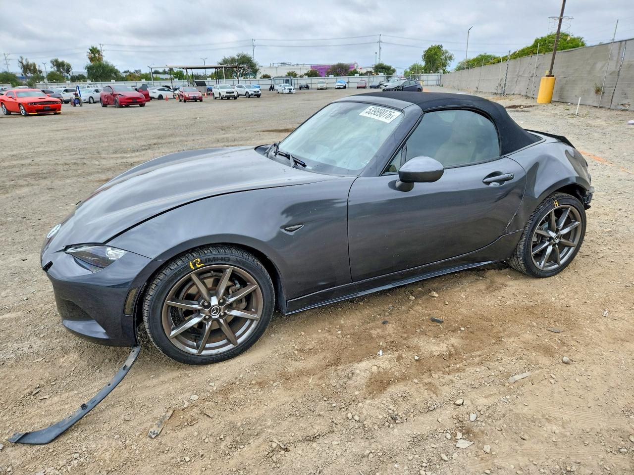 2016 Mazda MX-5 Miata Grand Touring, VIN JM1NDAD71G0113490 — Rear end