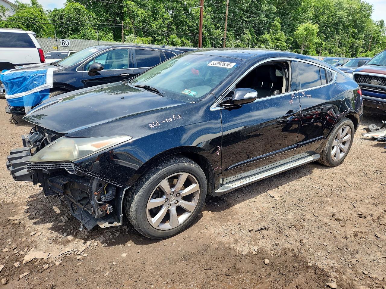 2012 Acura ZDX Advance, VIN 2HNYB1H60CH500438 — Front end