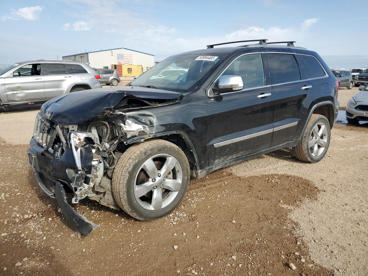 2013 Jeep Grand Cherokee Overland, VIN 1C4RJFCT4DC545281 — Front end