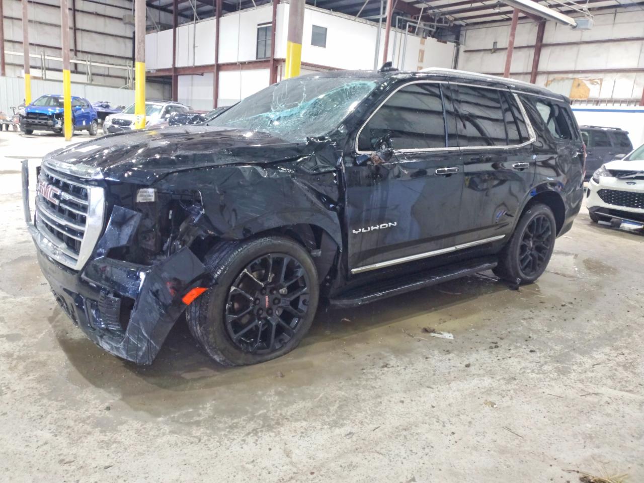 2022 GMC Yukon SLT, VIN 1GKS2BKD3NR363656 — Rollover