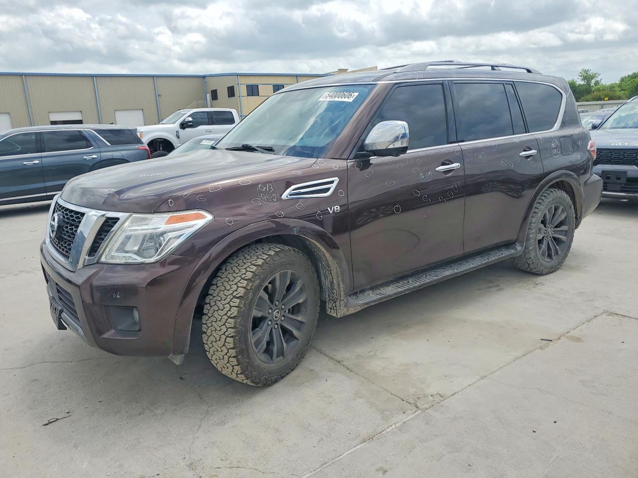 2019 Nissan Armada Platinum, VIN JN8AY2NE0K9758789 — Hail