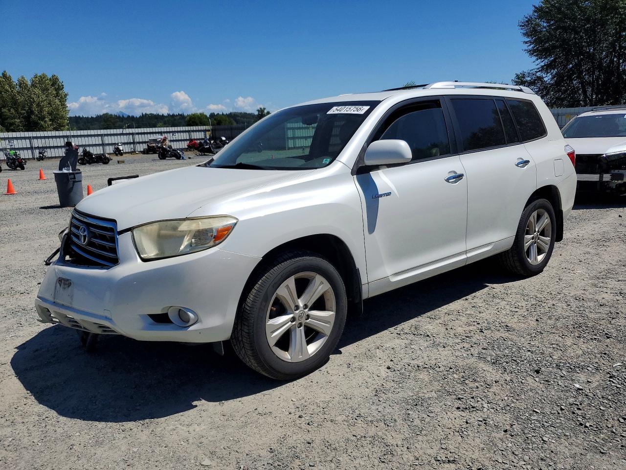 2008 Toyota Highlander Limited, VIN JTEES42A382075509 — Front end