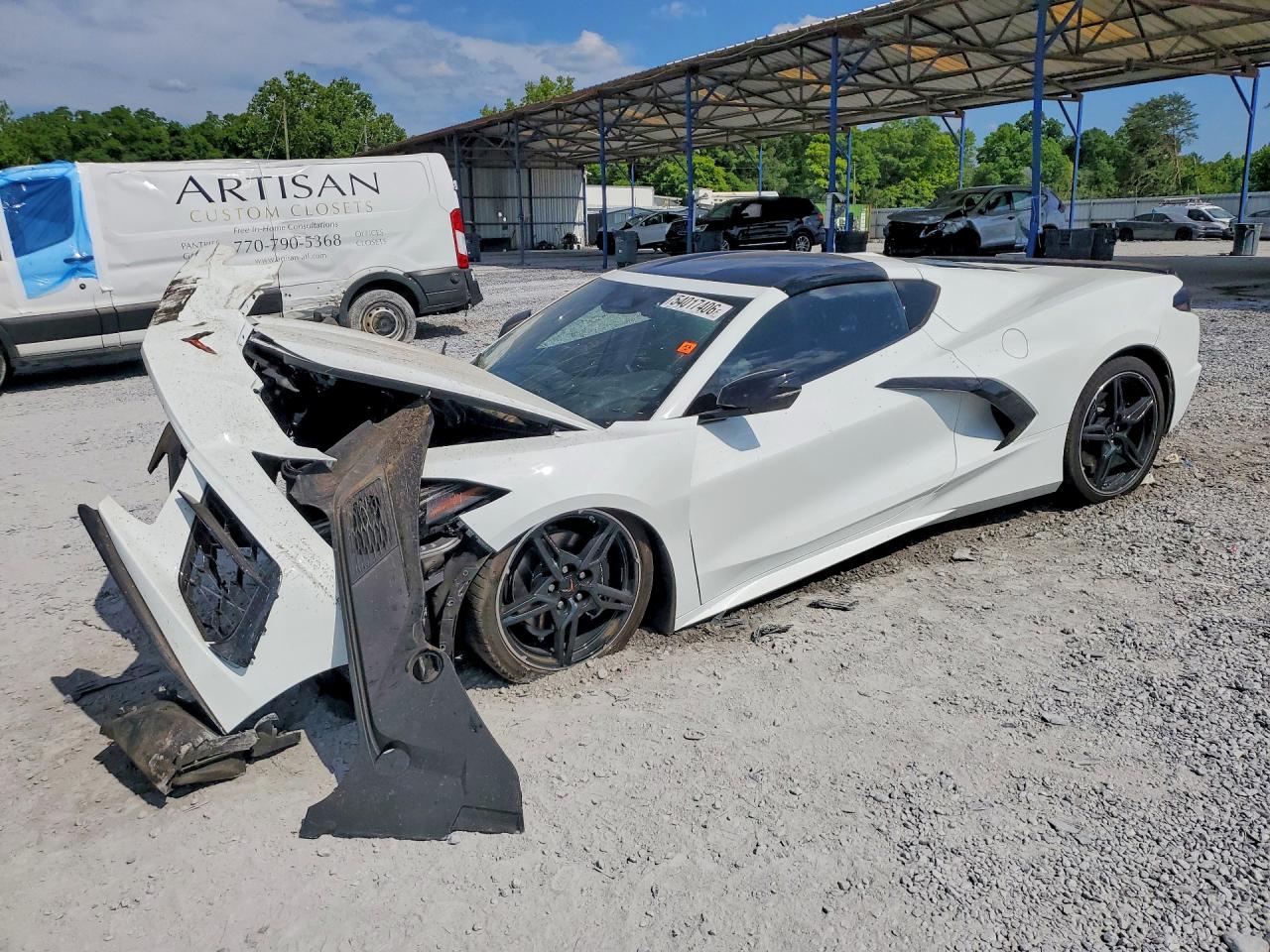 2024 Chevrolet Corvette 1LT, VIN 1G1YA2D47R5127748 — Rollover