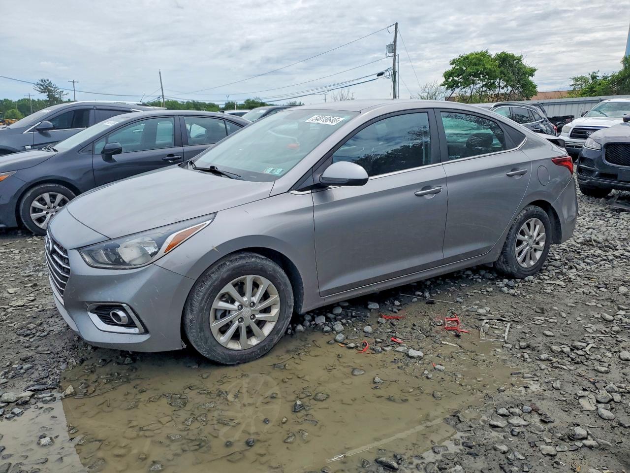 2022 Hyundai Accent SEL, VIN 3KPC24A65NE190247 — Rear end