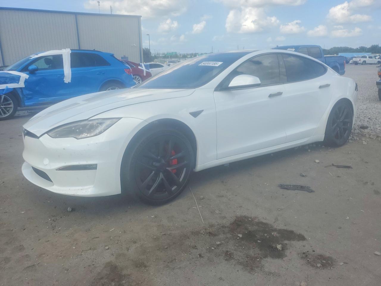 2023 Tesla Model S Plaid, VIN 5YJSA1E65PF503155 — Front end