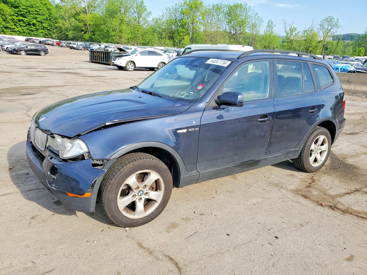2008 BMW X3 3.0si, VIN WBXPC93498WJ17208 — Front end