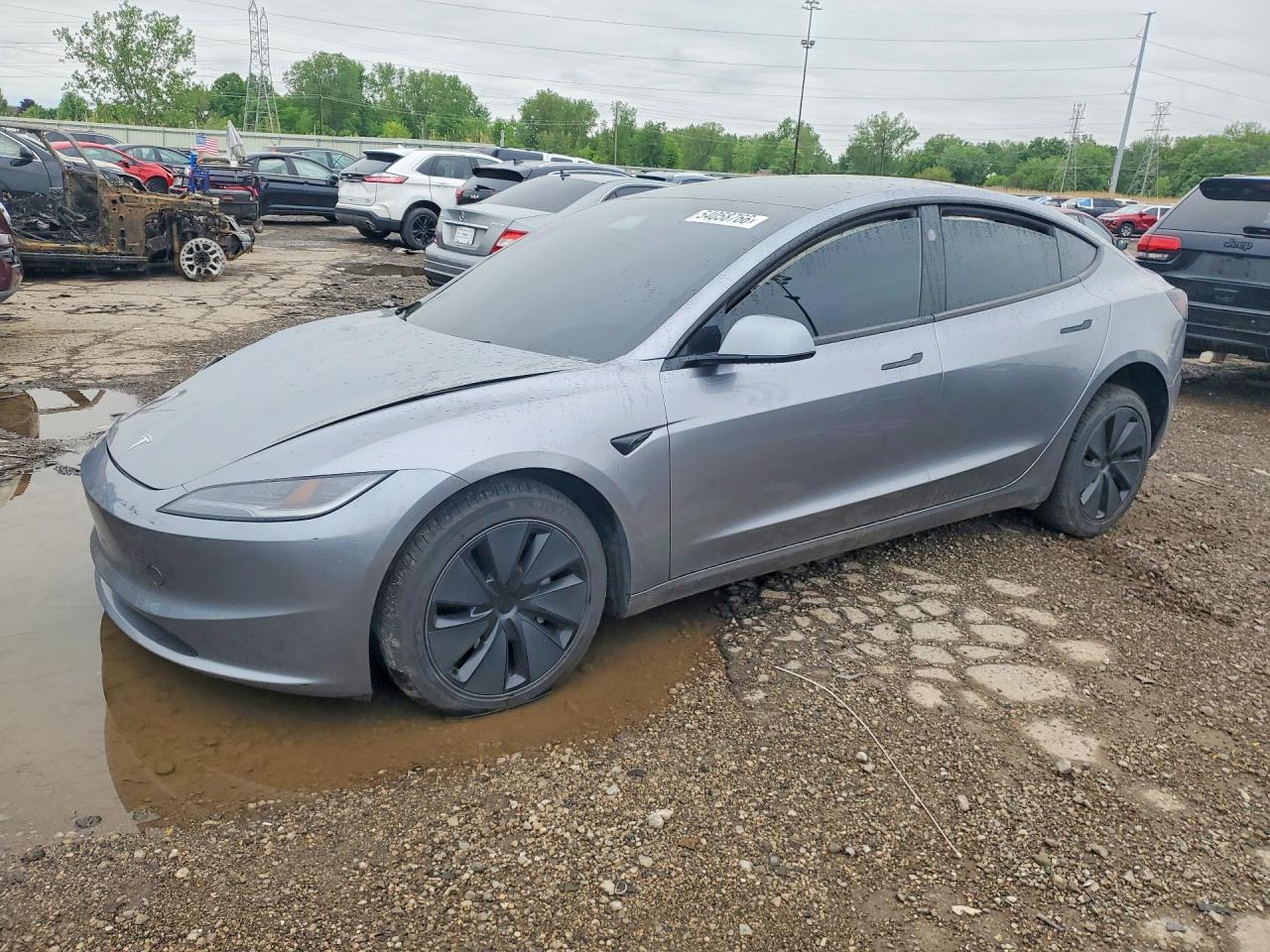 2025 Tesla Model 3 Long Range, VIN 5YJ3E1EA8SF056374 — Front end