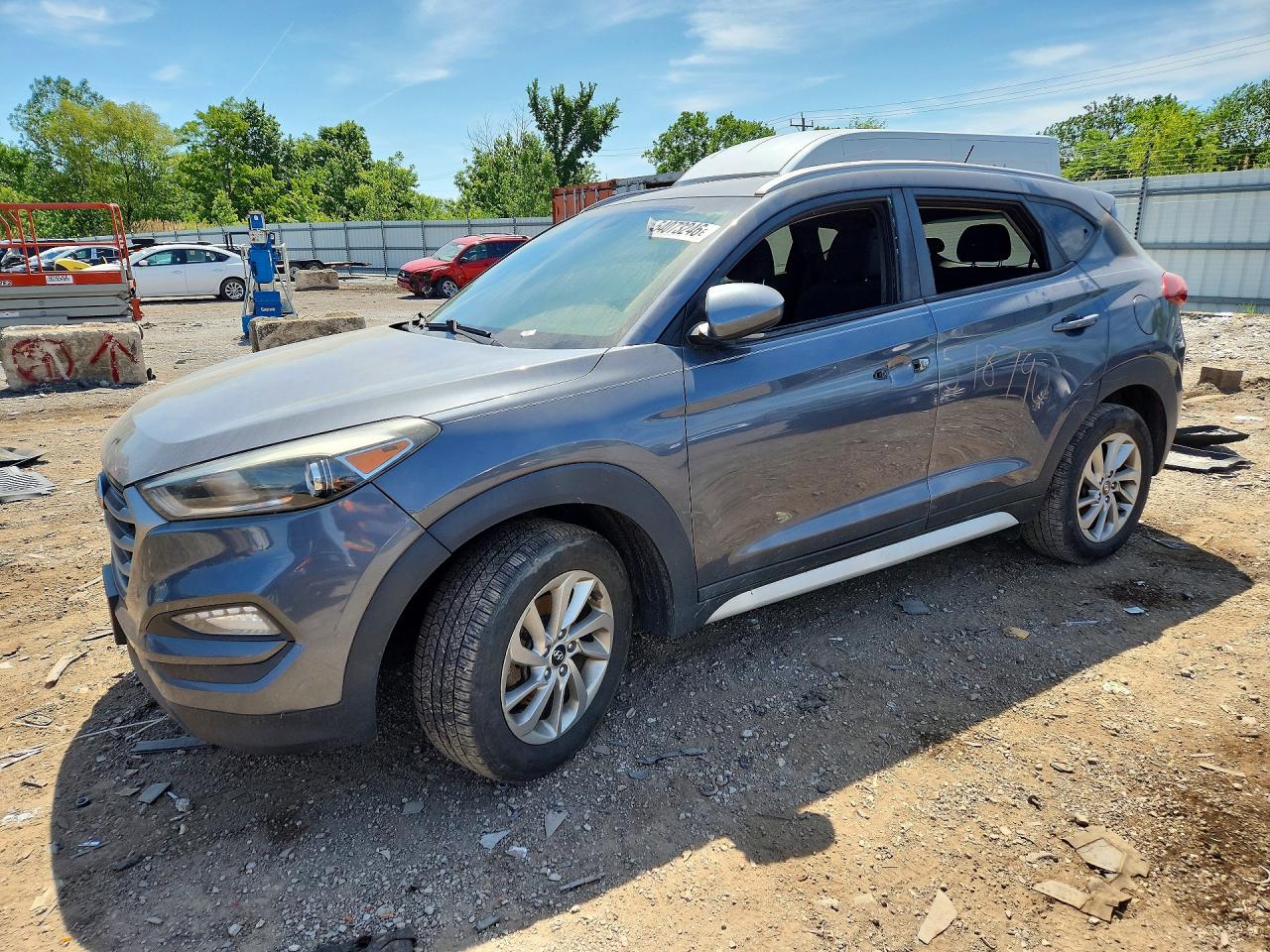 2017 Hyundai Tucson SE, VIN KM8J33A41HU596234 — Interior fire