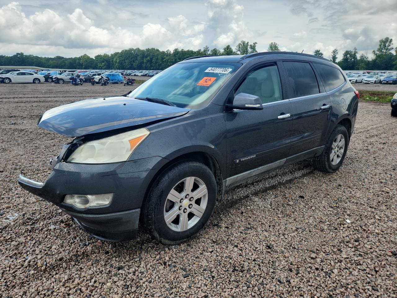 2009 Chevrolet Traverse 1LT, VIN 1GNER23D89S156527 — Front end