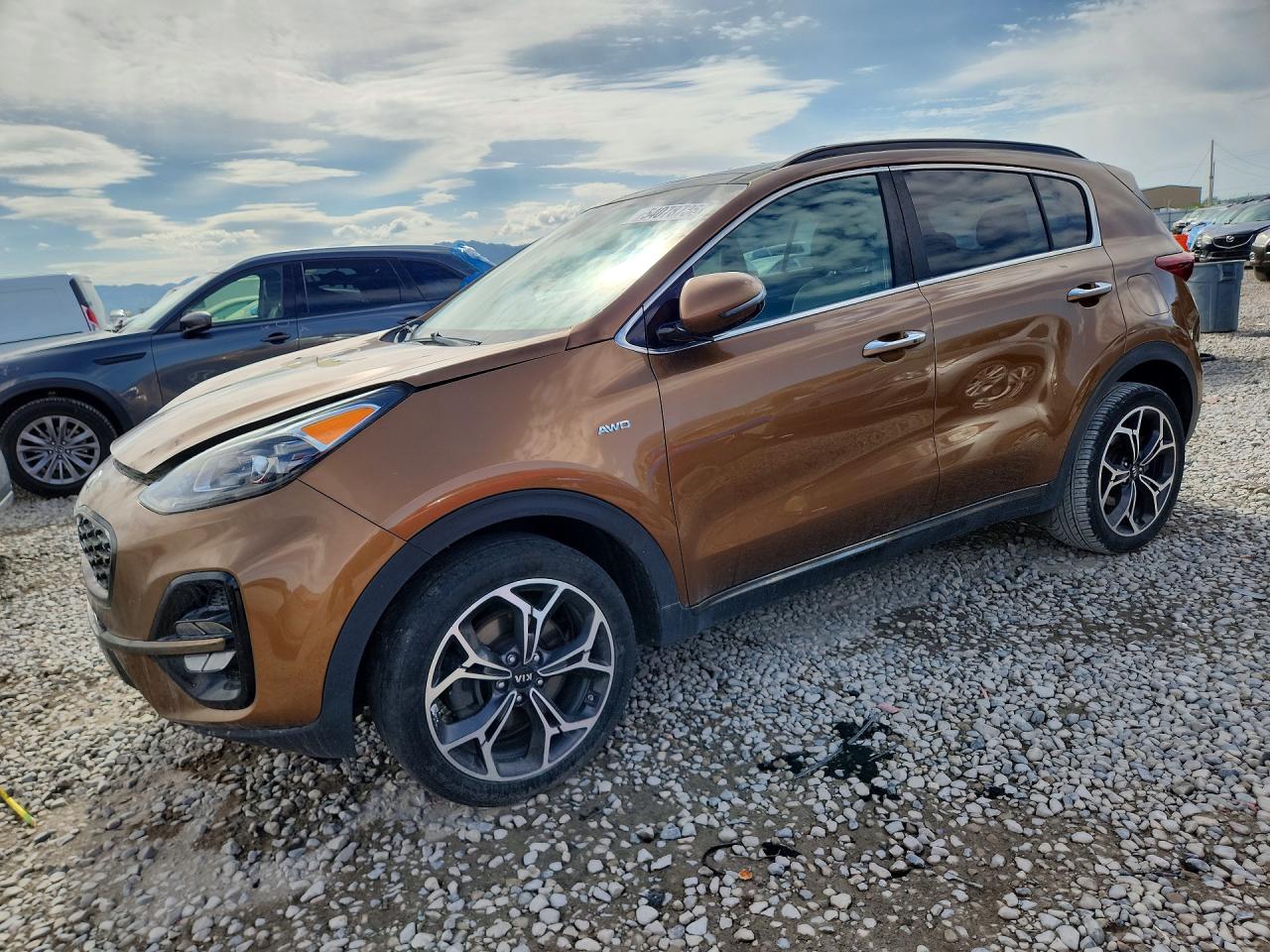 2020 Kia Sportage SX Turbo, VIN KNDPRCA65L7785006 — Engine fire
