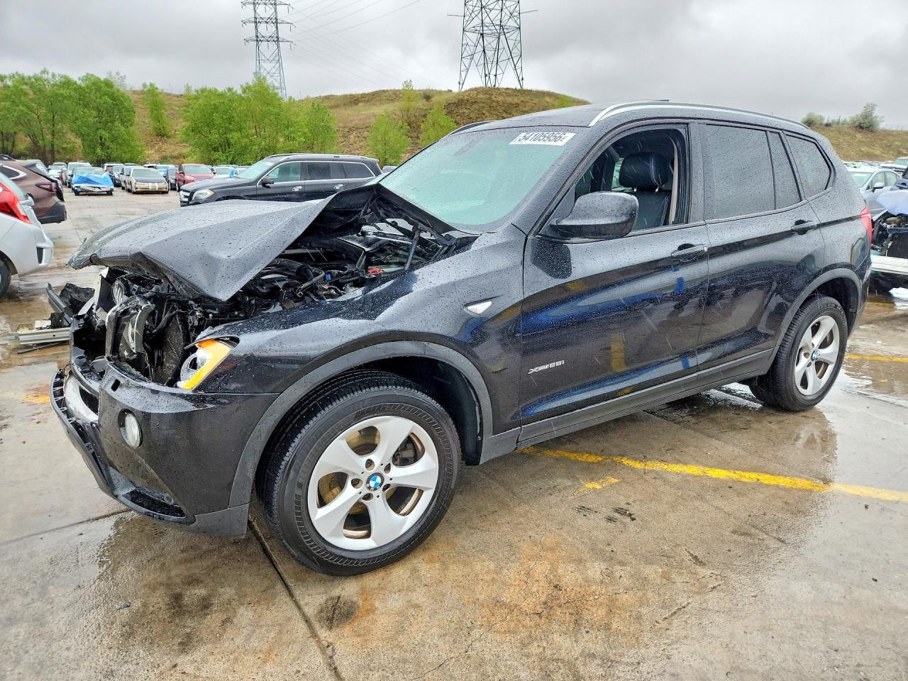 2011 BMW X3 28i, VIN 5UXWX5C57BLK59126 — Front end