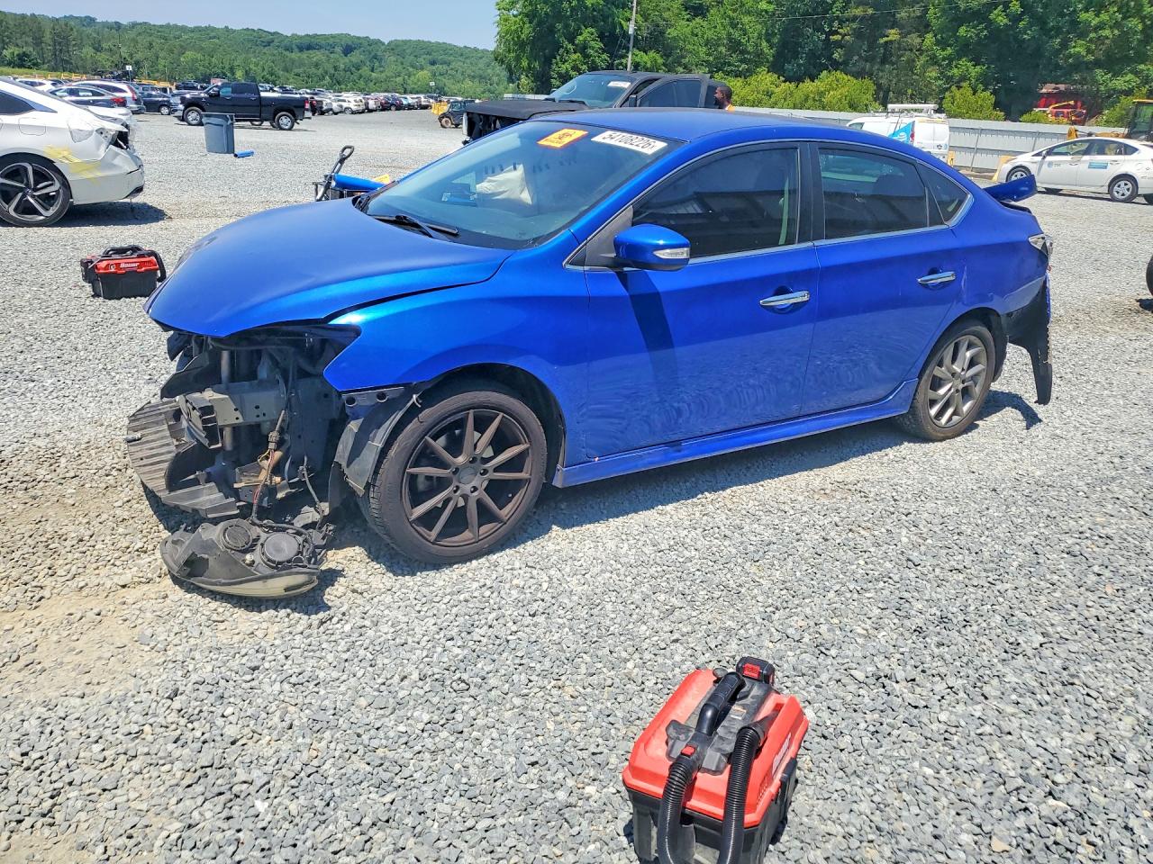 2015 Nissan Sentra SR, VIN 3N1AB7AP9FY232780 — Rear end
