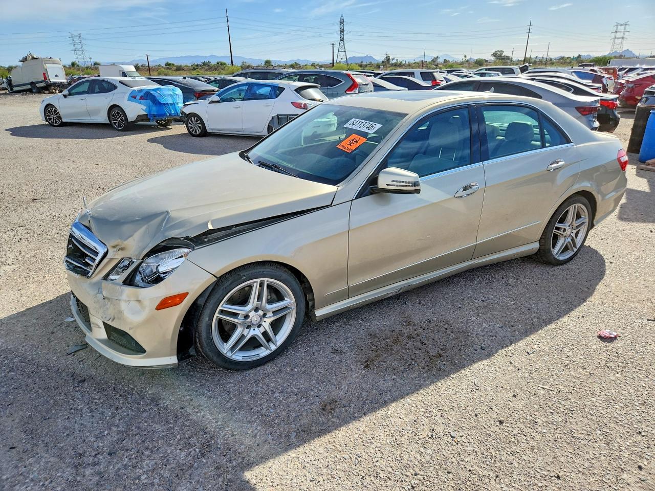 2011 Mercedes-Benz E 350 Luxury, VIN WDDHF5GBXBA433172 — Front end