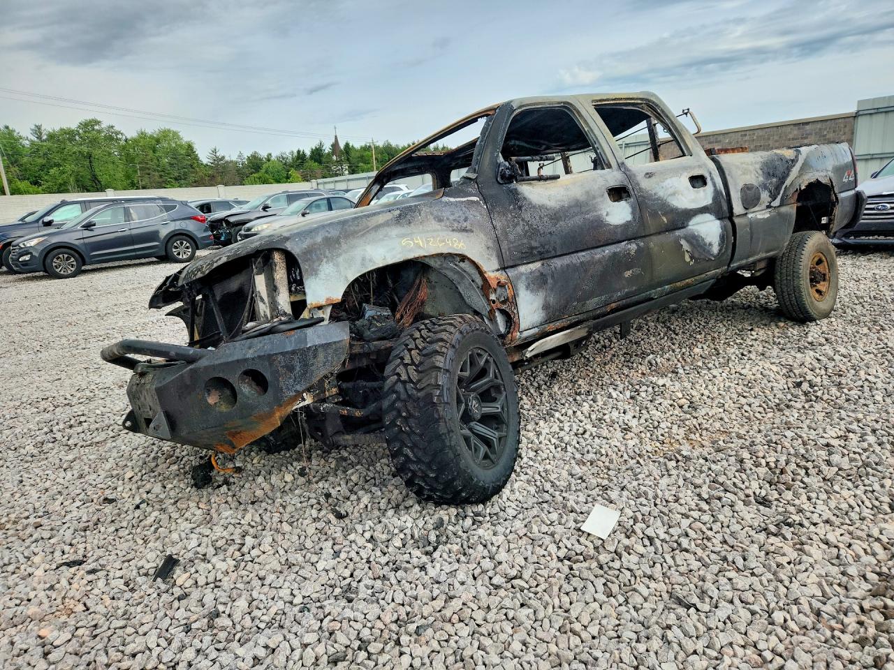 2007 GMC Sierra 3500 SRW SLT, VIN 1GTHK33D37F140693 — Burn