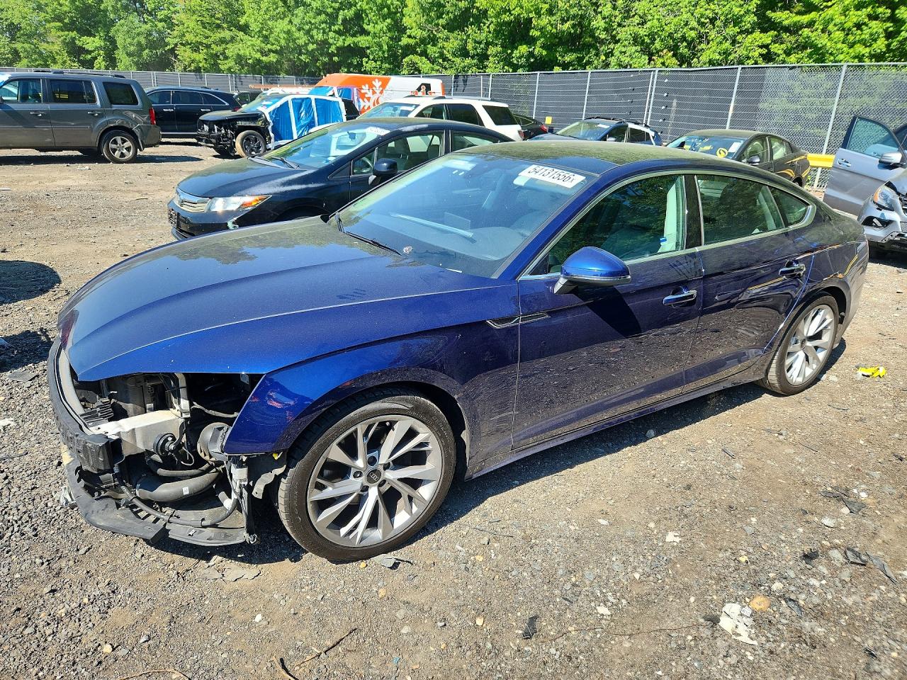 2021 Audi A5 Sportback Premium, VIN WAUABCF51MA063009 — Front end