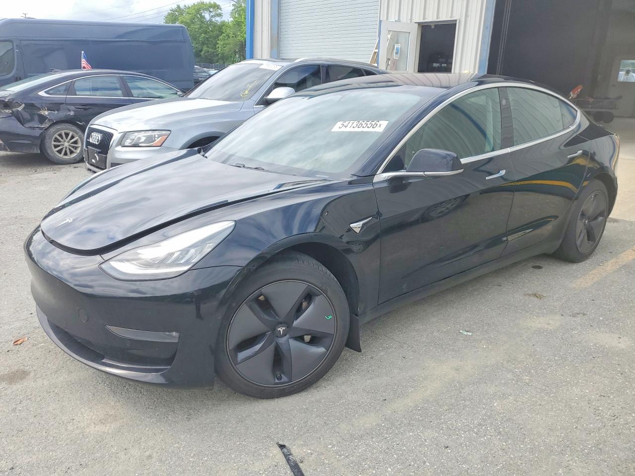2019 Tesla Model 3 Mid Range, VIN 5YJ3E1EAXKF193350 — Interior fire